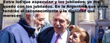Alberto Fernández, dejó su mensaje en el Día del Jubilado