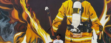 Di+, el artista callejero que llena de color a Rosario