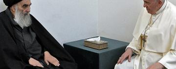En un guiño al islam chiita, Francisco se reunió con el gran ayatollah Ali al-Sistani
