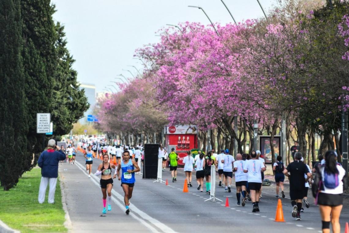 Una multitud corrió en Rosario y pintó la ciudad de celeste y blanco