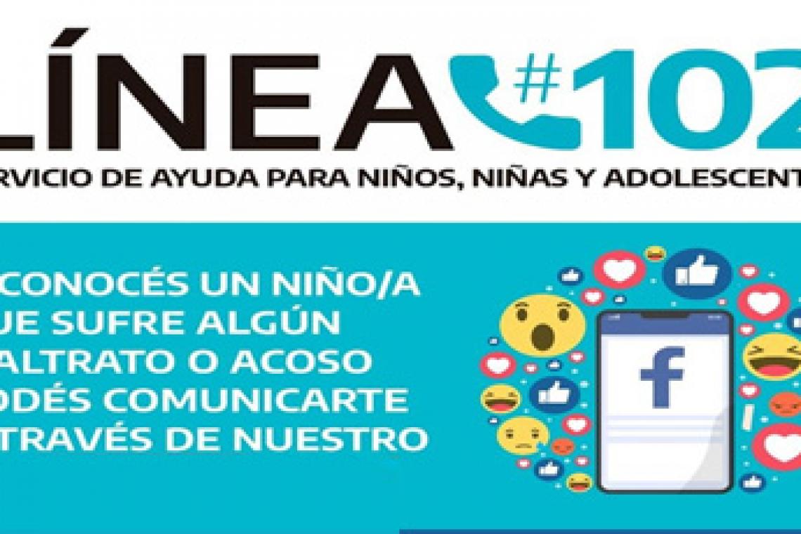 La provincia puso en funcionamiento la línea telefónica 102 para niños, niñas y adolescentes