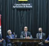El gobernador se reunió con integrantes de la justicia federal de rosario