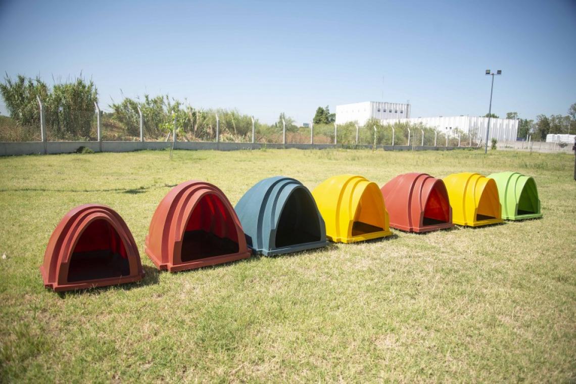 El Municipio incorporó cuchas de PVC en el Centro de Adopción del Imusa