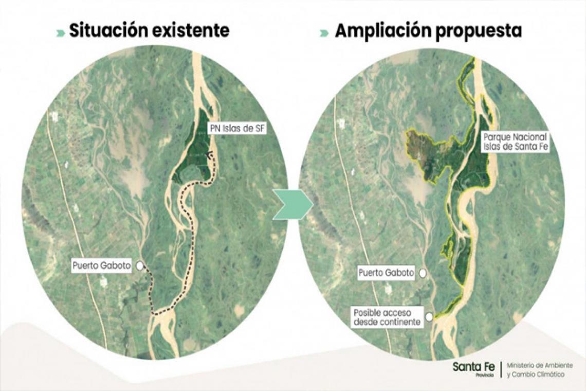 Media sanción del proyecto de ampliación del parque nacional islas de Santa Fe