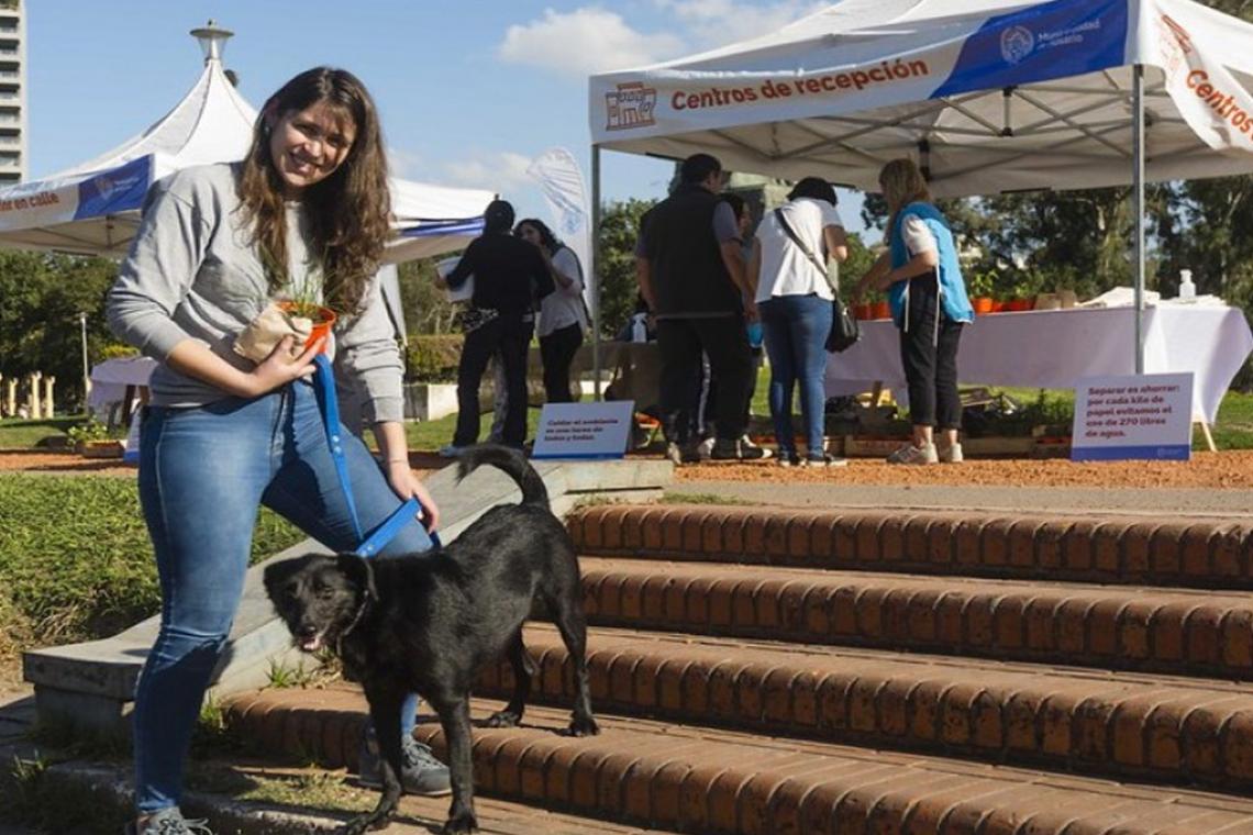 Canje de reciclables: Se recolectaron 900 kilos en el Parque Alem