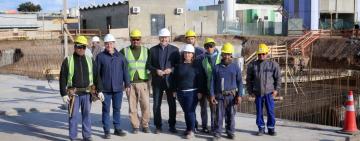 PEROTTI RECORRIÓ LA OBRA DE AMPLIACIÓN DE LA PLANTA POTABILIZADORA DE GRANADERO BAIGORRIA