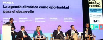 Cumbre global de alcaldes C40: Javkin expuso sobre cambio climático