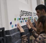 Rosario cuenta con un primer mural en sistema braille