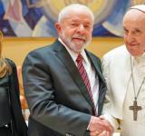 Francisco y Lula se reunieron 45 minutos en el Vaticano, con Ucrania y otros temas en agenda