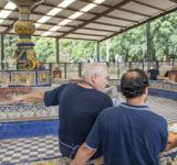 Avanzan los trabajos de restauración de la Fuente de los Españoles