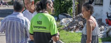 Dengue: Javkin supervisó un nuevo operativo casa por casa en Empalme Graneros