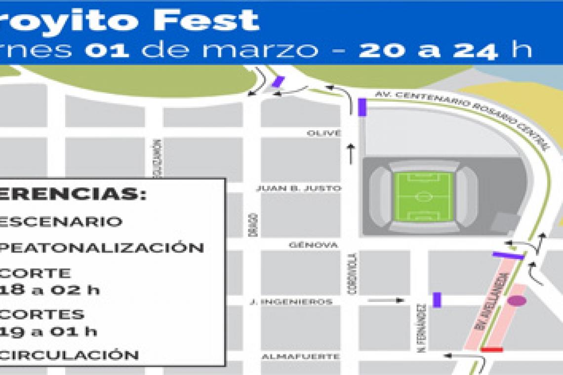 «Viví Arroyito» tendrá su 1ª edición este viernes, con música, ferias y gastronomía sobre bulevar Avellaneda