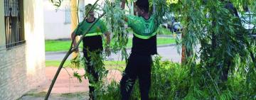 La Municipalidad desarrolla tareas preventivas ante alerta por tormentas