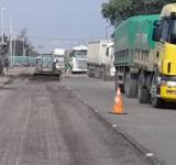 Jornada de arreglos de RN 11 en Puerto General San Martin