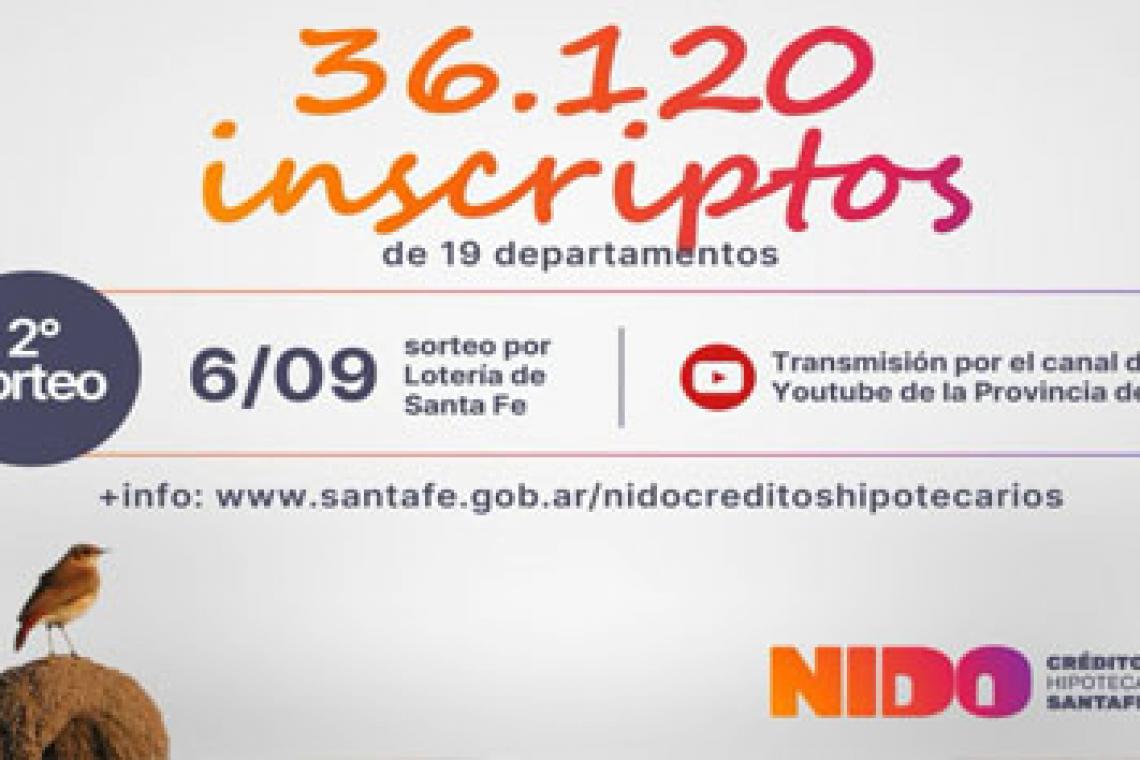 Créditos Nido: más de 36 mil santafesinos de los 19 departamentos participan del segundo sorteo