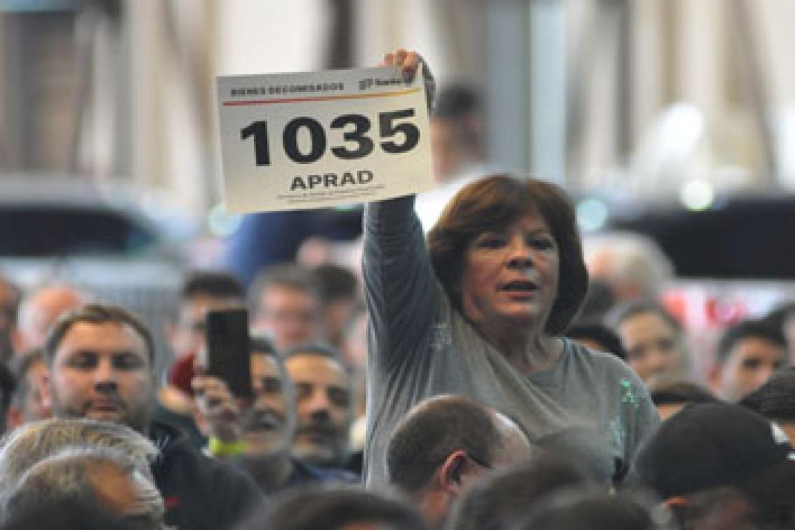 Se recaudaron más de 700 millones de pesos en la subasta de bienes decomisados al delito