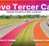 Provincia da inicio a la obra del tercer carril de la Autopista Rosario-Santa Fe