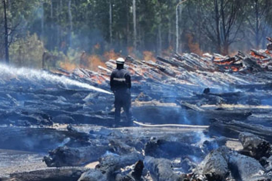 Brigadistas santafesinos lograron controlar voraz incendio en Capitán Bermúdez
