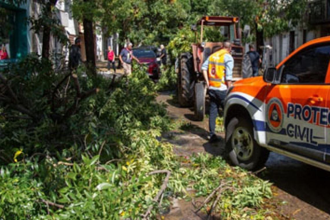 Provincia atiende la situación de las localidades del sur santafesino afectadas por el temporal