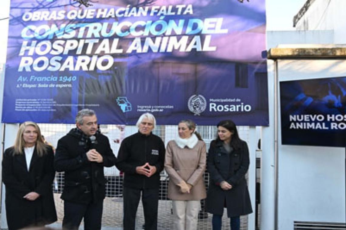 Comenzaron los trabajos de la obra del Hospital Animal Rosario en el Imusa