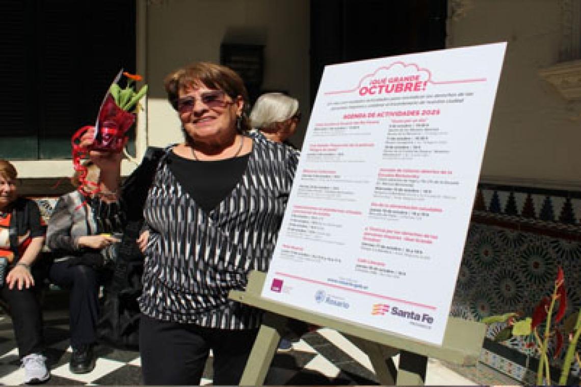 ¡Qué grande octubre!: el municipio y la UNR presentaron agenda de actividades para las personas mayores
