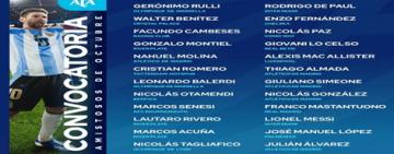 Scaloni sorprende: convocó a Cambeses y Rivero para los amistosos de la Selección