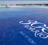 Se presentó Luz y Trama, una gran intervención artística en el playón del Parque de España por el Tricentenario