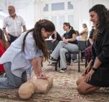 Rosario cardioprotegida: instalaron un desfibrilador en el Palacio Municipal y capacitaron al personal