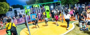 Quedó habilitada la renovación integral de la plaza Eva Perón en el distrito Sur