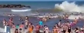 Tragedia en la Costa Atlántica: un muerto y decenas de heridos por el impacto de un meteotsunami
