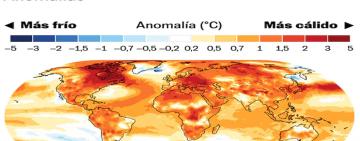 El 2025 se posiciona como el tercer año más caluroso de la historia