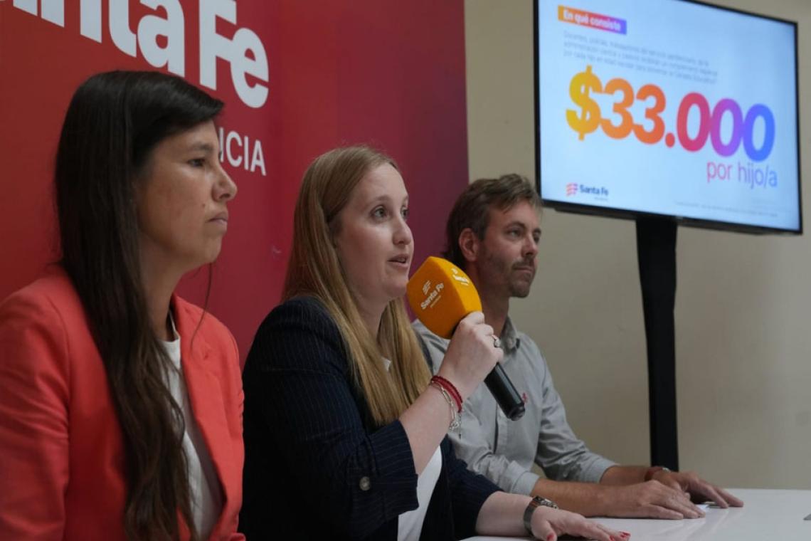 Presentaron un complemento educativo de $33.000 para empleados provinciales con hijos en edad escolar