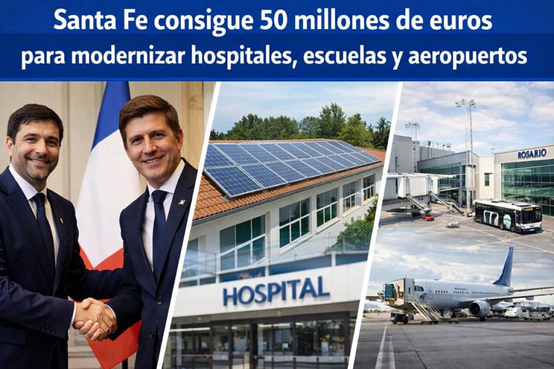 Santa Fe consigue 50 millones de euros para modernizar hospitales, escuelas y aeropuerto