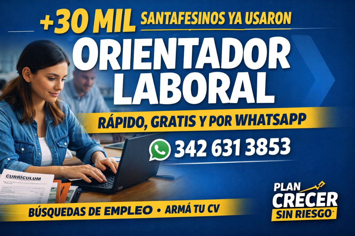Más de 30 mil santafesinos ya usaron el Orientador Laboral en solo dos semanas