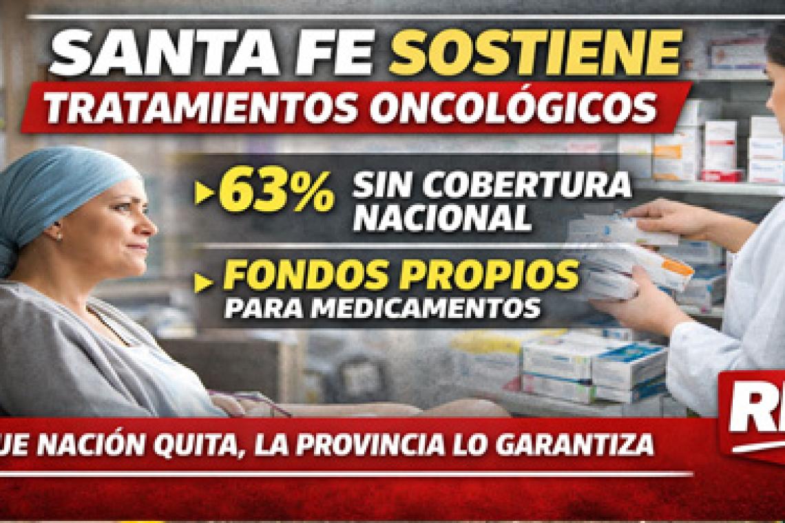 Santa Fe refuerza con fondos propios la cobertura de medicamentos oncológicos ante recortes nacionales
