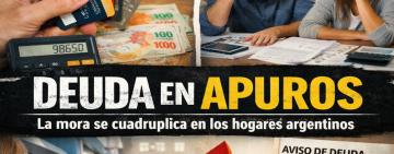 Más crédito, más riesgo: la mora se cuadruplica en los hogares argentinos