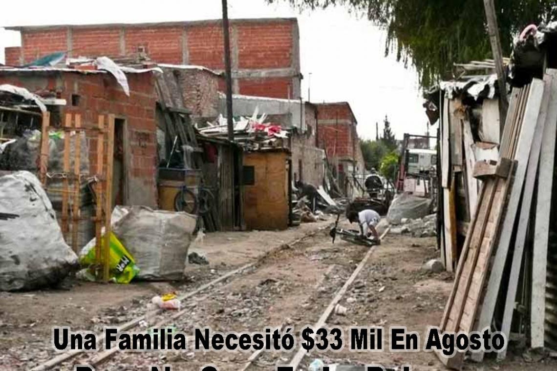 Una Familia Necesitó $33 Mil En Agosto Para No Caer En La Pobreza