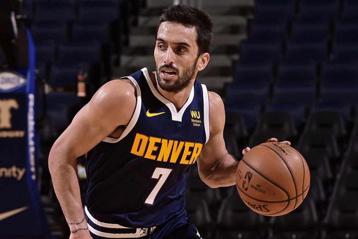 Campazzo está aislado por “contacto estrecho” y se pierde tres partidos de los Nuggets