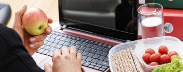 Alimentación y teletrabajo con autocuidado