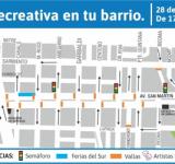 Se viene la segunda Calle Recreativa nocturna, esta vez en zona sur