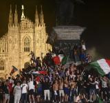 Los italianos invadieron las calles de su país para festejar la Eurocopa