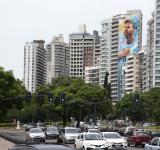 «De otra galaxia y de mi ciudad»: Rosario ya luce otro mural en homenaje a Messi