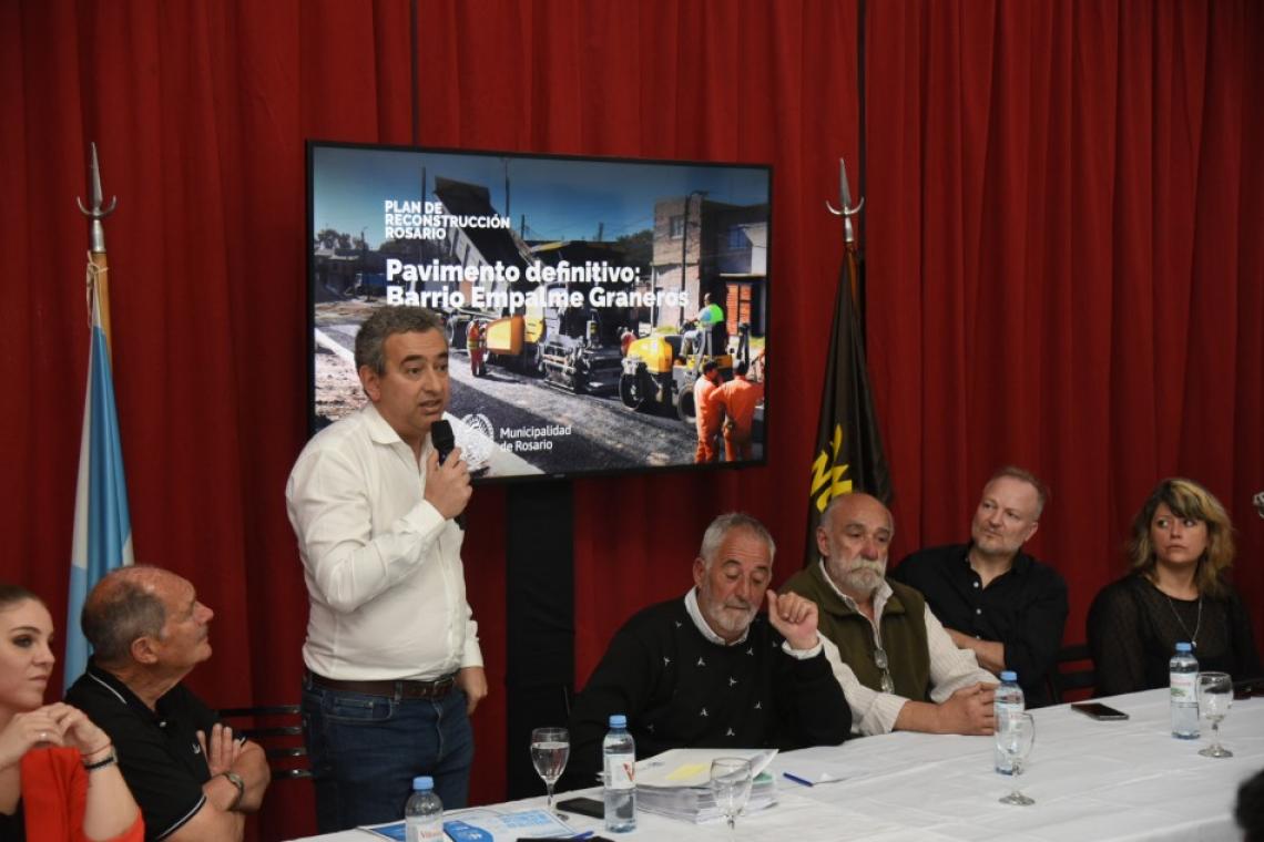 Pavimento definitivo en Empalme Graneros: Javkin anunció inversión de más de $1.240 millones