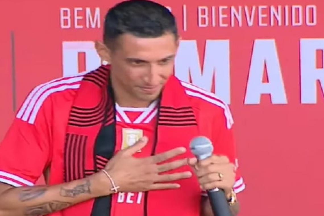 "Volví a mi casa", dijo Di María en su presentación en Benfica de Portugal