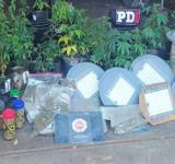 Usaban lámparas led del alumbrado público para su vivero de marihuana: cuatro aprehendidos