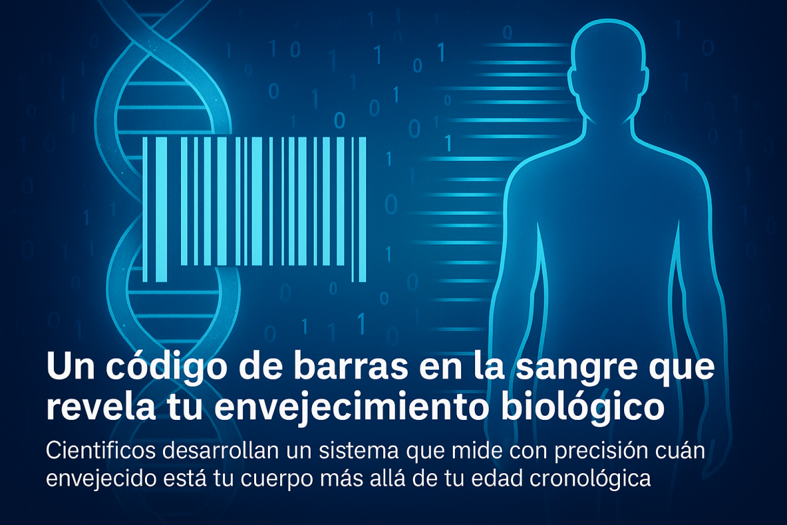Un código de barras en la sangre que revela tu envejecimiento biológico