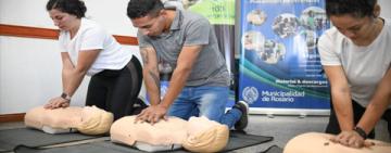RCP y primeros auxilios: Rosario fortalece la capacitación ciudadana para actuar ante emergencias
