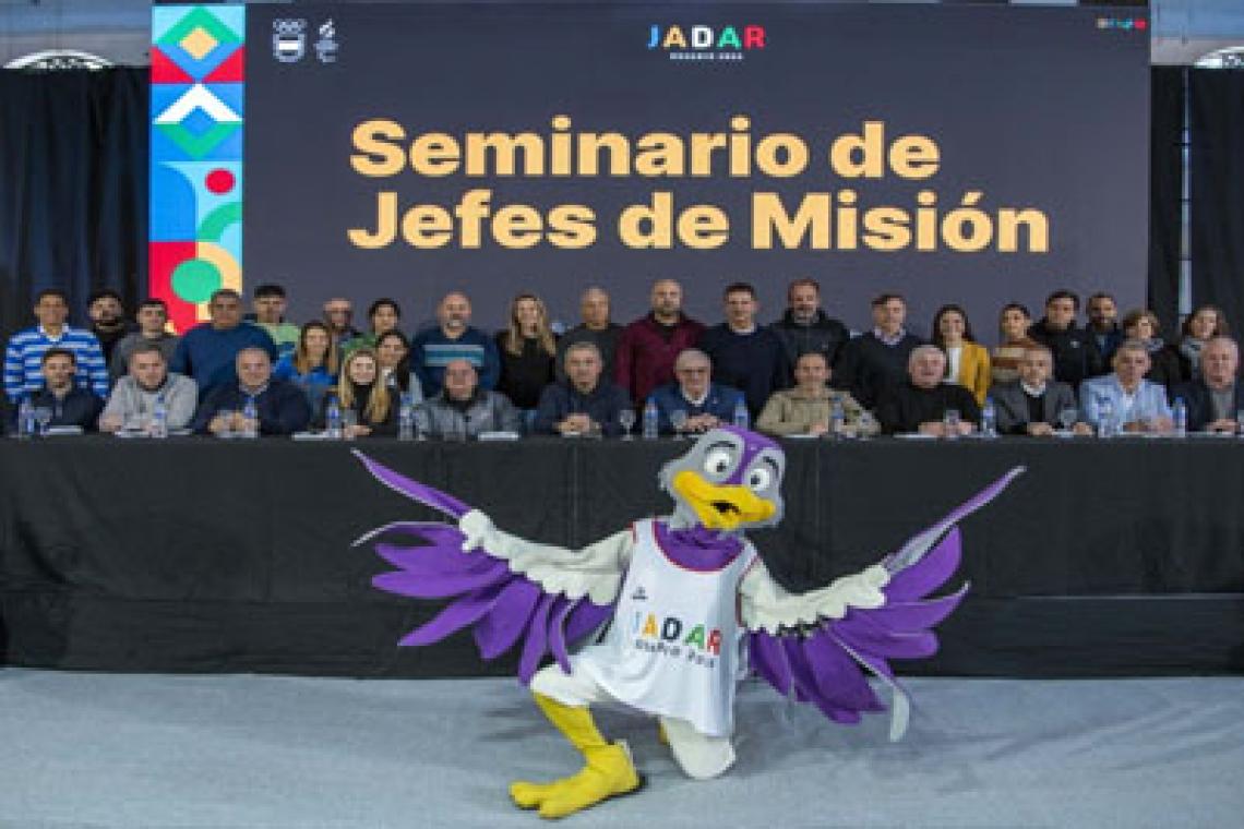 Juegos Jadar Rosario 2025: Javkin encabezó la apertura del Seminario de Jefes de Misión