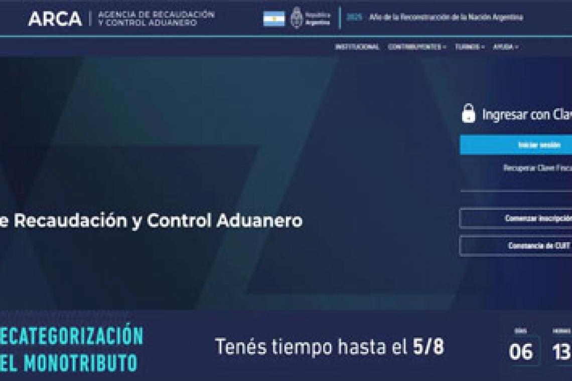 ¿Qué pasó con la web de ARCA y cuándo vuelve a funcionar? El comunicado oficial