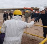 En la cascada del Saladillo: “Si el Estado no hace obra pública, nadie la lleva adelante”